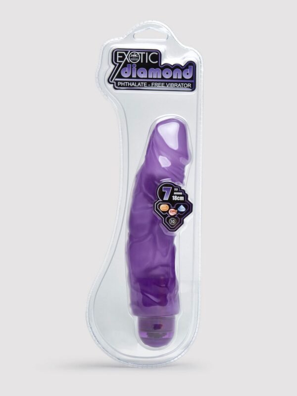 Exotic Diamond 10 Function Extra Girthy Realistic Dildo Vibrator 9 Inch - 图片 6