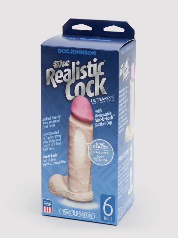 Doc Johnson Realistic Vac-U-Lock Cock and Balls 6 Inch - 图片 6