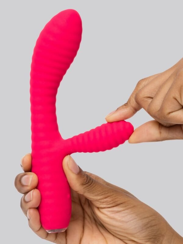 Ripple Rabbit Rechargeable Silicone Ribbed Rabbit Vibrator - 图片 6