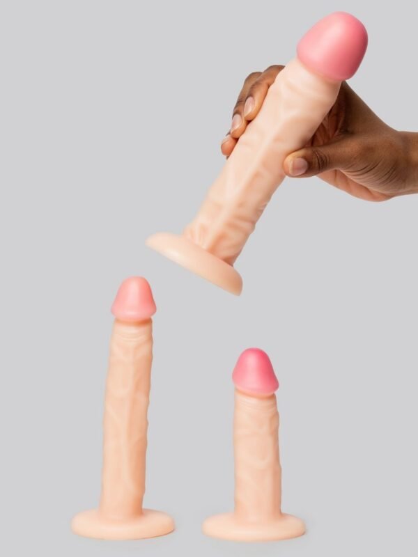 Lifelike Lover Classic Realistic Suction Cup Dildo Anal Training Kit (3 Piece) - - 图片 7