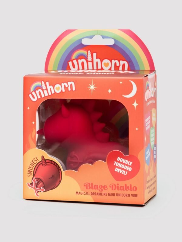 Unihorn Blaze Diablo Rechargeable Flickering Clitoral Vibrator - 图片 7