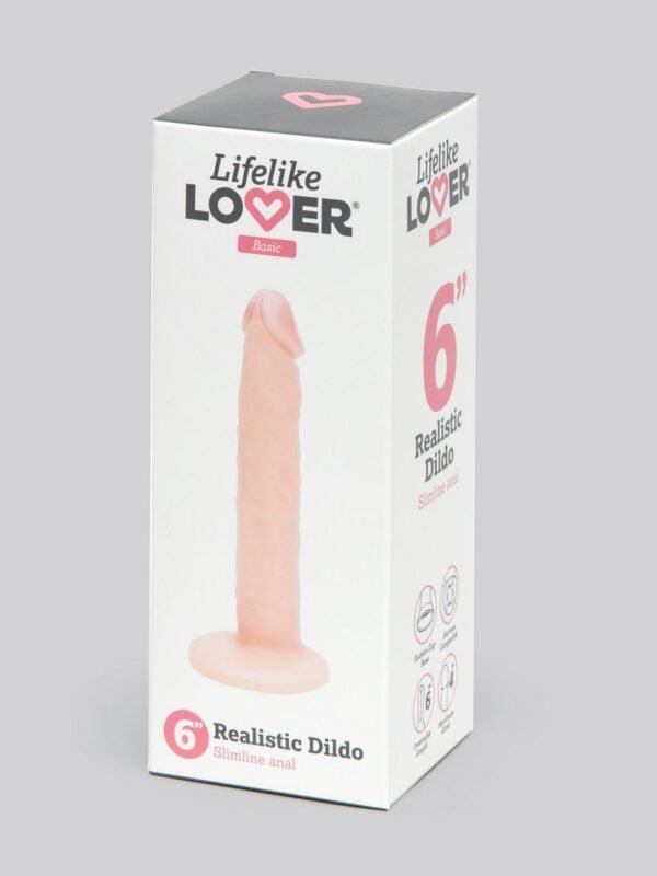 Lifelike Lover Basic Slimline Realistic Anal Dildo 6 Inch - 图片 7