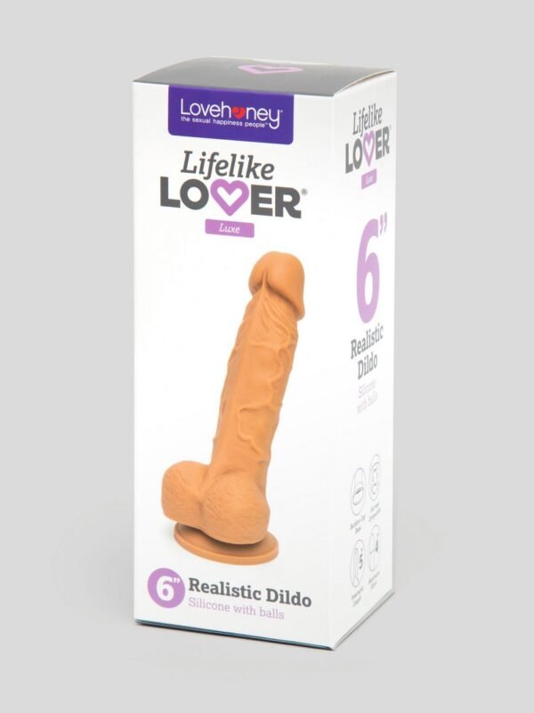 Lifelike Lover Luxe Realistic Silicone Dildo 6 Inch - 图片 7