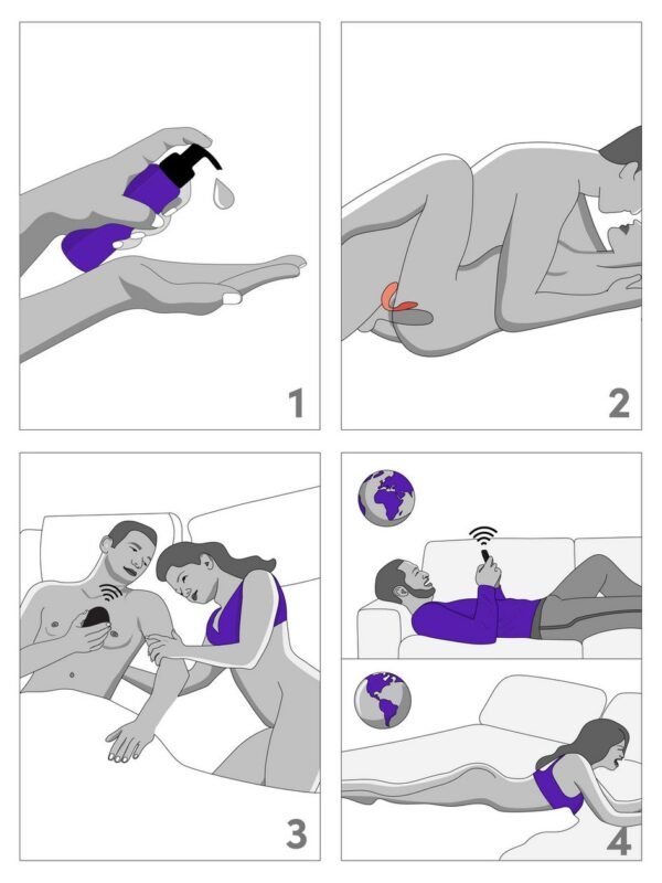 We-Vibe Chorus App and Remote Controlled Rechargeable Couple's Vibrator - 图片 7